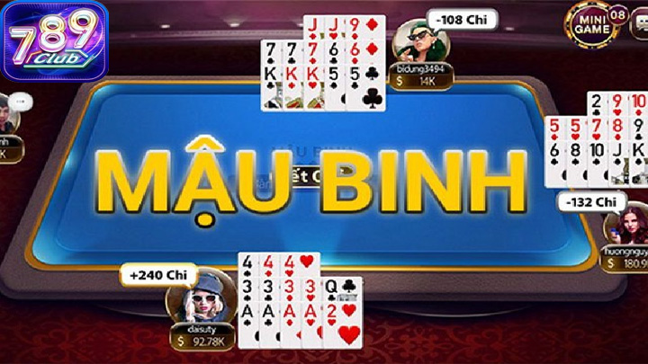 Mậu Binh 789Club là một trò chơi bài khá phổ biến ở các sòng bạc Việt